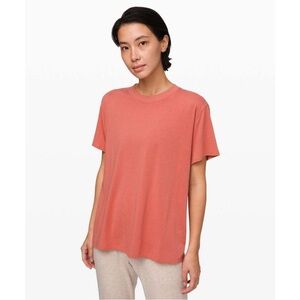 Lululemon All Yours Boyfriend Tee‎ Size 8 Pima Cotton